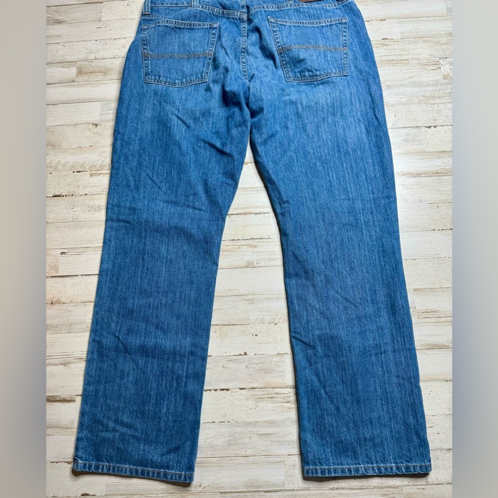 L.L. Bean Blue Standard Fit Straight Leg Denim Jeans Men's 38x30 - Picture 10 of 10